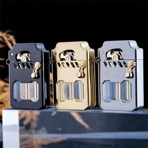 Neue Mecha Metal Rocker Feuerzeug (kein Kraftstoff), Retro Kerosin Winddichte - Bild 1 von 9