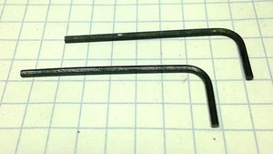 ZWEI 1/16" Sechskantschlüssel/LEGIERTER STAHL - KURZER Arm-Inbusschlüssel - ZOLL/SAE USA - Bild 1 von 2