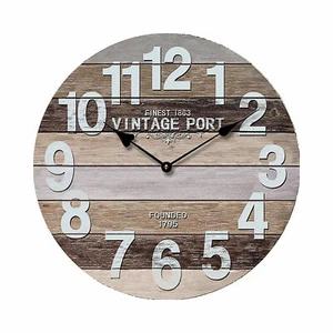 Wanduhr "Vintage Port" Ø45cm Pastell Analog Uhr Batterie Shabby Wohnzimmer Küche - Bild 1 von 3
