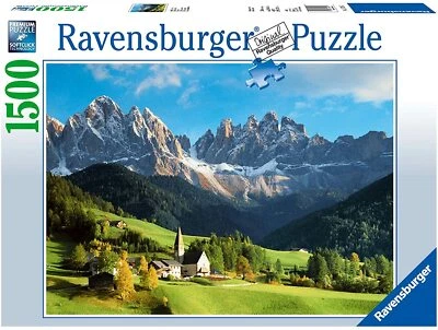 RAVENSBURGER PUZZLE 1500 PEZZI - DOLOMITI, ITALIA  80x60cm ART 16269 - Immagine 1 di 2