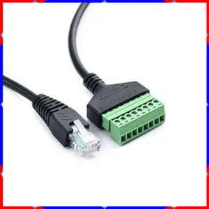 Terminal Network cable RJ45 no-solder with screw hole Conversion 8core extension - Picture 1 of 18