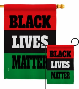 Black Lives Awareness Garden Flag Cause Support Decorative Yard House Banner - Picture 1 of 17