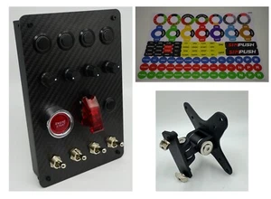 SIMPUSH Sim Racing button box SIMAGIC FANATEC THRUSTMASTER SIMUCUBE - Picture 1 of 12