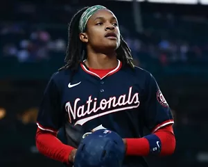Foto de béisbol CJ Abrams Game Day de cerca de los Nacionales de Washington 8x10 MLB - Imagen 1 de 1