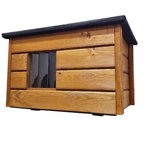Domek dla kota drewniany domek dla kota jaskinia dla kota izolowany na zewnątrz 57 x 44