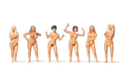 Merten 0212526 Am FKK-Strand 6 Figuren H0 1:87 handbemalt Neu - Bild 1 von 2