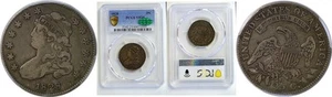 1828 25C Bust Quarter PCGS VF-25 CAC - Picture 1 of 3