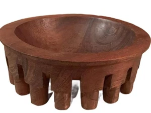 Vintage handgeschnitzte Kava Schale, 17 Beine, - Bild 1 von 4