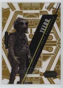 2016 Star Wars High Tek Form 2 Pattern 1 Gold Rainbow Foil 43/50 Teedo 07qw - Picture 1 of 3