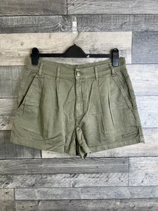 Pantalones Cortos Free People Mujer Reino Unido 10 Caqui Verde Billie Chino Boho Informales Vacaciones - Imagen 1 de 9