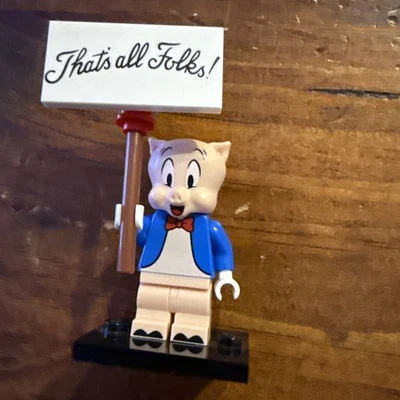 Lego Collectible Looney Tunes Porky Pig Minifigure collt-12 - Image 1 of 4