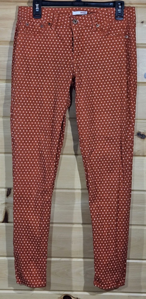 Juniors бонго брюки, размер 9, красный с горошек, эластичной, узкие ноги - Изображение 1 из 4