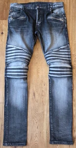 Balmain Moto Bike slim fit men's jeans trousers size 31 - Picture 1 of 19