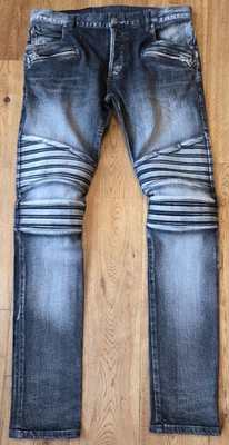 Balmain Moto Bike slim fit men's jeans trousers size 31 - Image 1 of 4