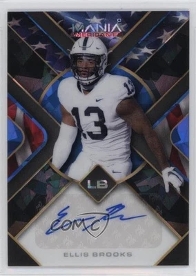 2022 Wild Card Mania American Football Triangle Scribbles /3 Ellis Brooks Auto - Image 1 of 2