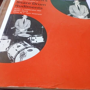 BUDDY RICH'S SNARE DRUM RUDIMENTS WITH ADLER ED KLICKMANN 100PGD - Picture 1 of 4