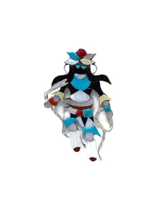 Jonathan Beyuka, Pin, Pendant, Snake Dancer, Multi-Stone, Zuni Handmade, 3" - Picture 1 of 3