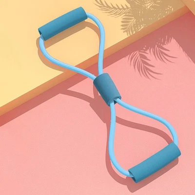 Resistance Bands Yoga 8 Word Tension Device Back Training Arm Open Fitness Belt Foto 1 de 4