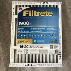 3M Filtrete MPR 1900 4-inch Allergen, Bacteria and Virus Air Filter: 16x20x4 - Picture 1 of 9