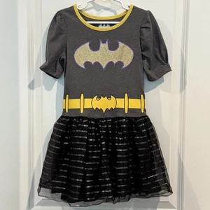 Costume vestito tutù Batman Batgirl cosplay, bambina bambina 5T NO MANTELLO - Foto 1 di 24