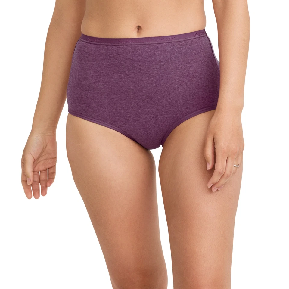 Calzoncillo para mujer Jockey Worry Free de algodón elástico absorción moderada Foto 1 de 1