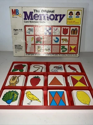 Vintage 1986 Original Memory Card Matching Game Complete 72 Cards No Instruct - Image 1 of 4