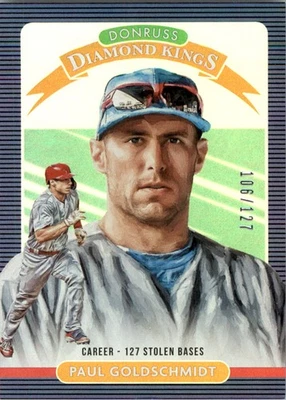 2020 Donruss Career Stat Line #25 Paul Goldschmidt DK /127 - BB - Image 1 of 2