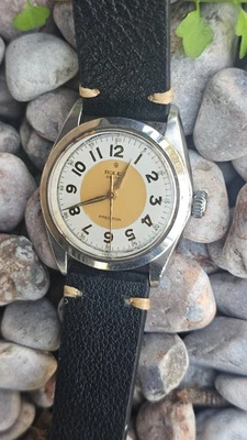 Reloj Rolex Oyster Precision 6426 de colección con esfera de dos tonos para hombre de cuerda manual 1967 Foto 1 de 4