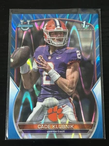 2022 Bowman University Chrome Cade Klubnik #42 Blue Clemson Rookie /199 - Picture 1 of 2