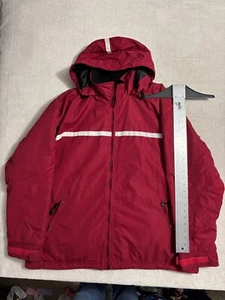 Alaska Bay Outfitters Mens XL Red Winter Jacket with Hidden Hood - Picture 1 of 14