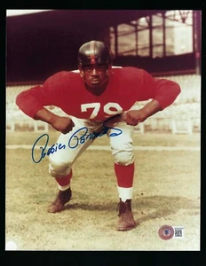 Foto Marrón Rosey firmada 8""x 10"" BAS Autenticada Salón de la Fama del Fútbol - Imagen 1 de 1