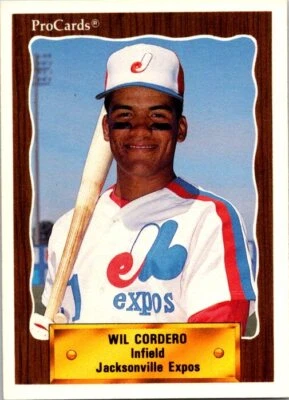 1990 Pro Cards #1381 Wil Cordero - Image 1 of 2