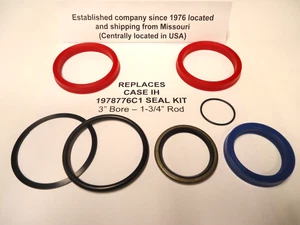 1978776C1 Case-IH Replacement Cylinder Seal Kit (3" bore X 1-3/4" Rod)   - Picture 1 of 5