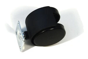 4x Möbelrollen mit Platte ohne Bremse Räder Lenkrolle Bockrollen Laufrollen 40mm - Bild 1 von 4