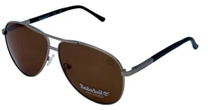 Timberland Nickeltin Mens Metal Aviator Brown Polarized Sunglass TB7264. 8H - Picture 1 of 12