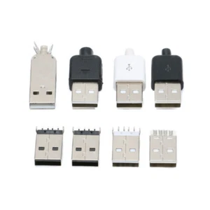 USB2.0 USB Zum Selbermachen Stecker Patch/Schweißen Draht/Kabel/Plug-in Typ 90° gebogener Stift Neu - Bild 1 von 10