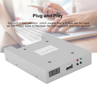 FDD-UDD U144K 3.5'1.44MB USB SSD Floppy Drive Emulator fr Industrial Controllers - Image 1 of 4