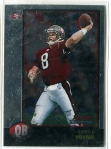 1998 Bowman Chrome Steve Young Base Card #115 HOF SAN FRANCISCO 49ERS - Picture 1 of 1