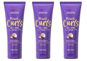 Crema domadora BL Aussie Miracle Curls Frizz 6,8 oz (coc + jojoba) X 3 cuentas - Imagen 1 de 1
