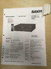 Sanyo Service Manual Set for the LV-P500U Laser Disc Player     mp