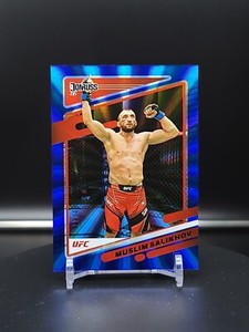 2022 Panini Donruss UFC Muslim Salikhov Base #137 Blue Holo Laser #'d /49