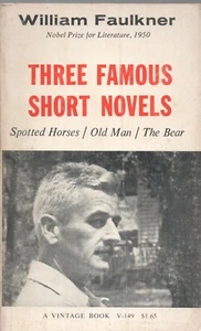 THREE FAMOUS NOVELS by WILLIAM FAULKNER Vintage 1931 1963 PB - Bild 1 von 1