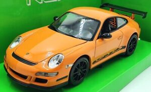 Welly 1/24-27 Scale Model Car 22495W - 1997 Porsche 911 GT3 RS - Orange