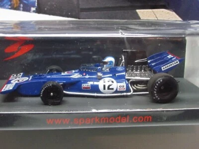 SPARK / F1 - TYRRELL 002 #12 FRENCH GP 1971 - F CEVERT - 1:43 SCALE MODEL S7231 - Image 1 of 4