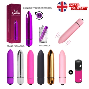 Bullet Vibrator Sex Toy For Women Clitoral Stimulator Battery Included 10 Speed - Picture 1 of 15