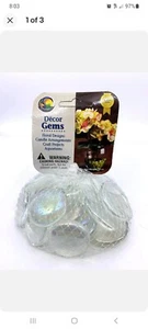 1.18 to 1.5" Ice Clear Round Large Flat Iridescent Glass Gems Mega Marbles Vacor - Picture 1 of 3