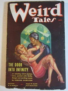 WEIRD TALES Aug Sept. 1936 VG+ Brundage Cover! Howard Conan, Red Nails Pt. 2! - Picture 1 of 5