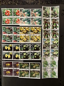 Comoros 1977 - Fauna and Flora stamps set block four CTO - Picture 1 of 1