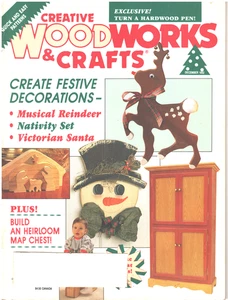 CREATIVE WOODWORKS & CRAFTS Magazine December 1992 Christmas Decorations - Picture 1 of 2