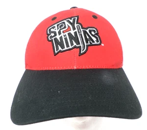 Cappello Spy Ninjas Rosso e Nero Logo Ricamato Cinghia Regolabile Gioventù Piccolo - Foto 1 di 7